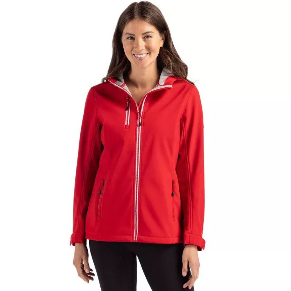 Clique Telemark Eco Stretch Softshell Full Zip Womens Hooded Jacket